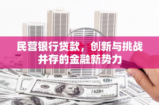 狮潭民营银行贷款，创新与挑战并存的金融新势力