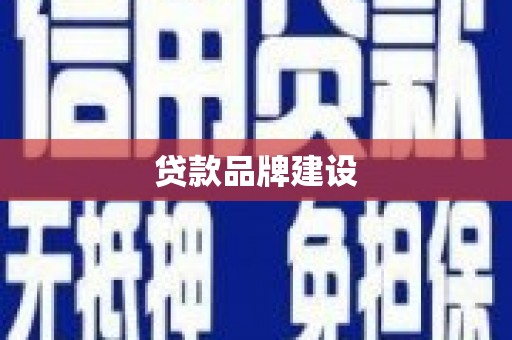 狮潭贷款品牌建设