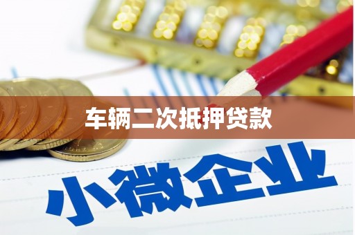 狮潭车辆二次抵押贷款