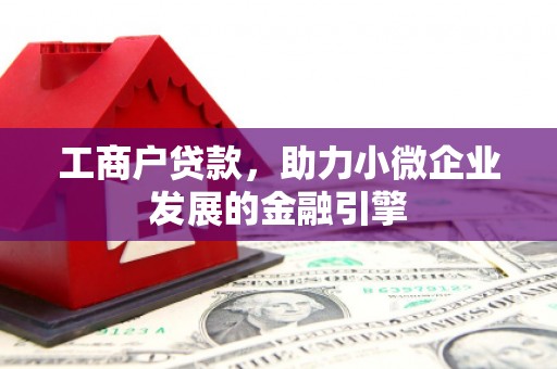 狮潭工商户贷款，助力小微企业发展的金融引擎