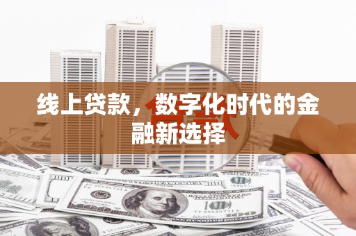 狮潭线上贷款，数字化时代的金融新选择