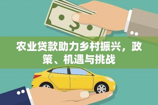 狮潭农业贷款助力乡村振兴，政策、机遇与挑战