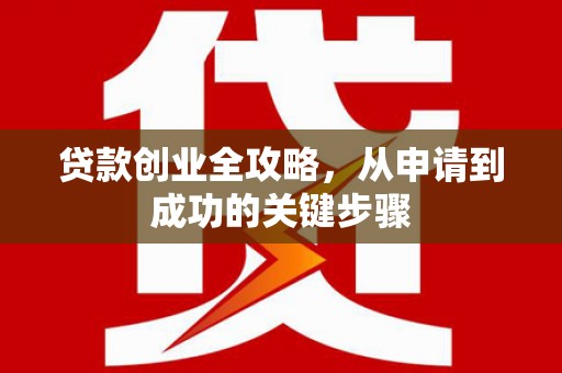 狮潭贷款创业全攻略，从申请到成功的关键步骤