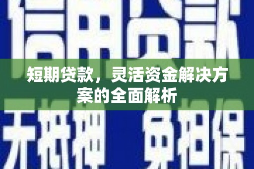 狮潭短期贷款，灵活资金解决方案的全面解析
