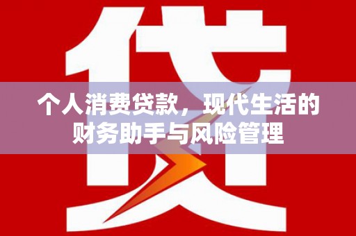 狮潭个人消费贷款，现代生活的财务助手与风险管理