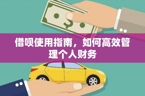 狮潭借呗使用指南，如何高效管理个人财务