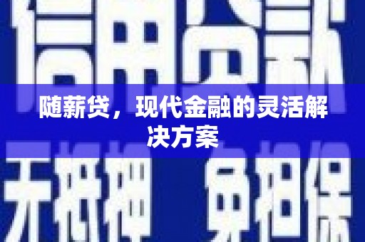 狮潭随薪贷，现代金融的灵活解决方案