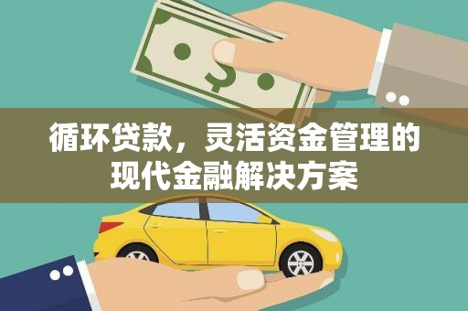狮潭循环贷款，灵活资金管理的现代金融解决方案