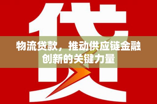 狮潭物流贷款，推动供应链金融创新的关键力量