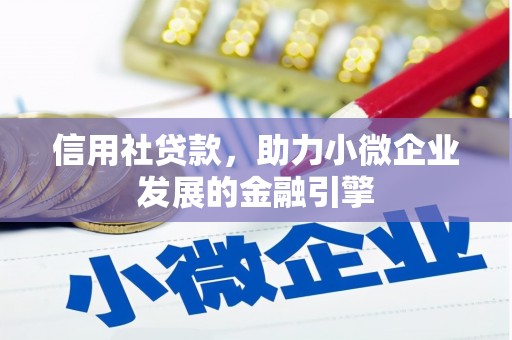 狮潭信用社贷款，助力小微企业发展的金融引擎