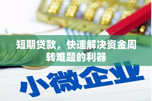 狮潭短期贷款，快速解决资金周转难题的利器