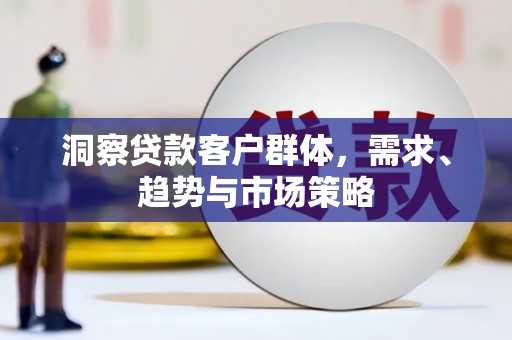 狮潭洞察贷款客户群体，需求、趋势与市场策略