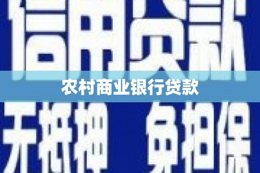 狮潭农村商业银行贷款