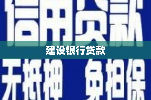 狮潭建设银行贷款