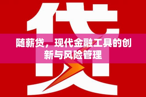狮潭随薪贷，现代金融工具的创新与风险管理