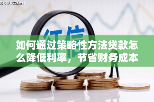 狮潭如何通过策略性方法贷款怎么降低利率，节省财务成本