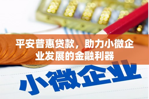 狮潭平安普惠贷款，助力小微企业发展的金融利器