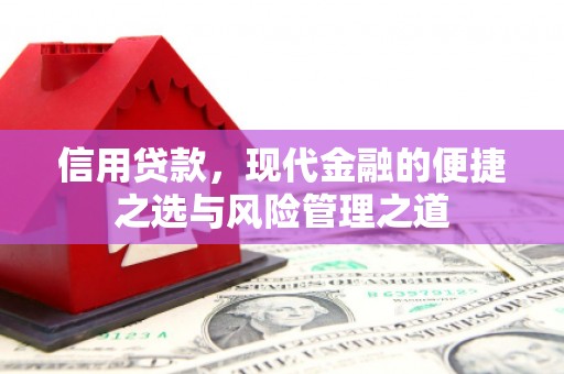 狮潭信用贷款，现代金融的便捷之选与风险管理之道