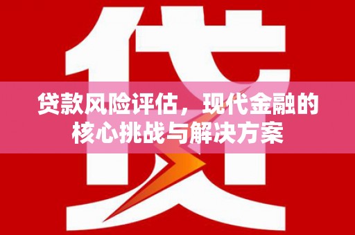 狮潭贷款风险评估，现代金融的核心挑战与解决方案