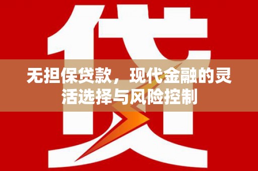狮潭无担保贷款，现代金融的灵活选择与风险控制