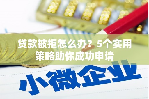 狮潭贷款被拒怎么办？5个实用策略助你成功申请