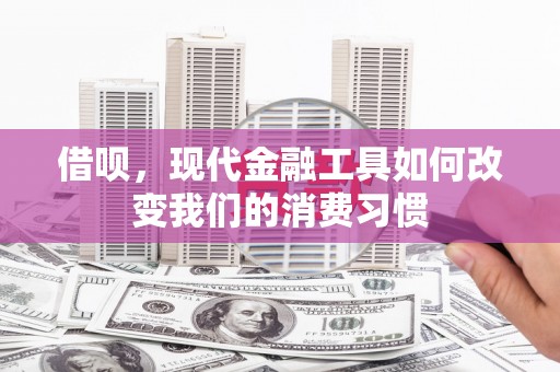 狮潭借呗，现代金融工具如何改变我们的消费习惯