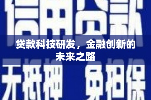 狮潭贷款科技研发，金融创新的未来之路