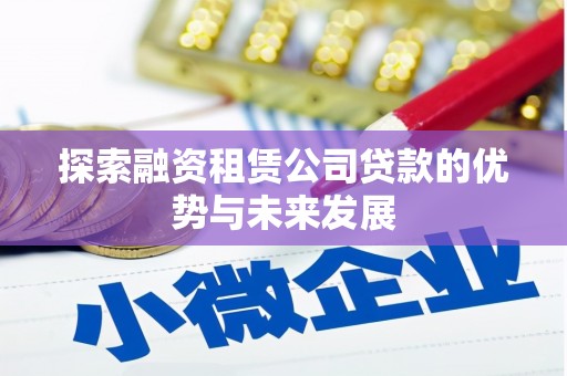 狮潭探索融资租赁公司贷款的优势与未来发展