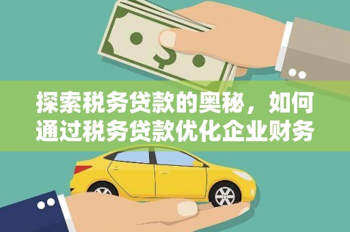 狮潭探索税务贷款的奥秘，如何通过税务贷款优化企业财务