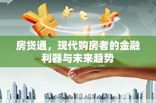 狮潭房贷通，现代购房者的金融利器与未来趋势