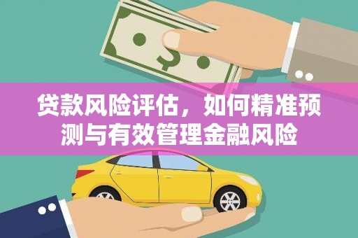 狮潭贷款风险评估，如何精准预测与有效管理金融风险