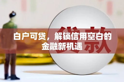 狮潭白户可贷，解锁信用空白的金融新机遇
