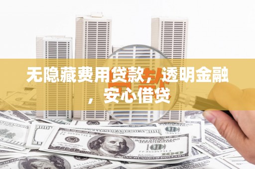 狮潭无隐藏费用贷款，透明金融，安心借贷