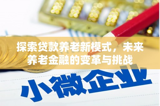 狮潭探索贷款养老新模式，未来养老金融的变革与挑战