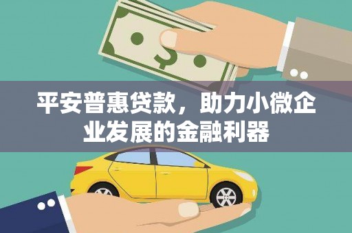 狮潭平安普惠贷款，助力小微企业发展的金融利器