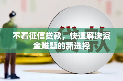 狮潭不看征信贷款，快速解决资金难题的新选择