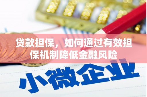狮潭贷款担保，如何通过有效担保机制降低金融风险