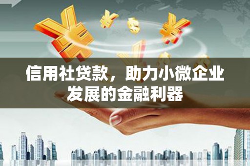 狮潭信用社贷款，助力小微企业发展的金融利器