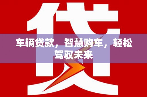 狮潭车辆贷款，智慧购车，轻松驾驭未来