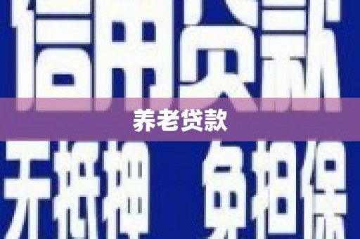 狮潭养老贷款