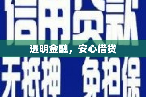 狮潭透明金融，安心借贷