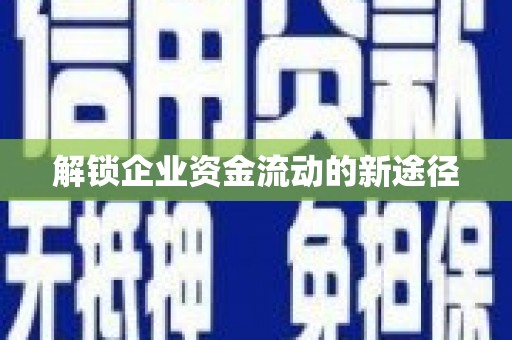 狮潭解锁企业资金流动的新途径