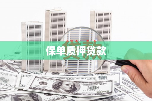 狮潭保单质押贷款