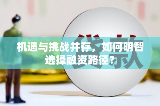 狮潭机遇与挑战并存，如何明智选择融资路径？